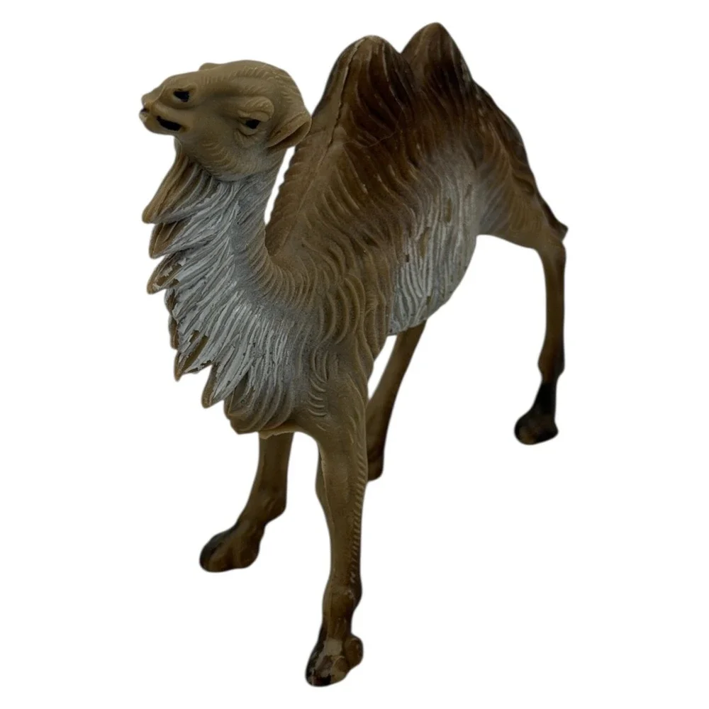 Plastic Camel‎ Nativity Figurine Two Humps Italy Vintage Christmas Holiday Decor